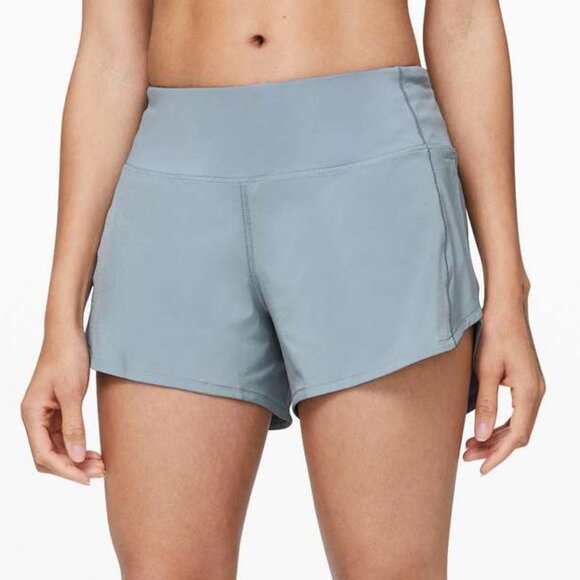 Lululemon Women's Speed Up Short Long *4" Updated Fit - Light Blue - Picture 1 of 11